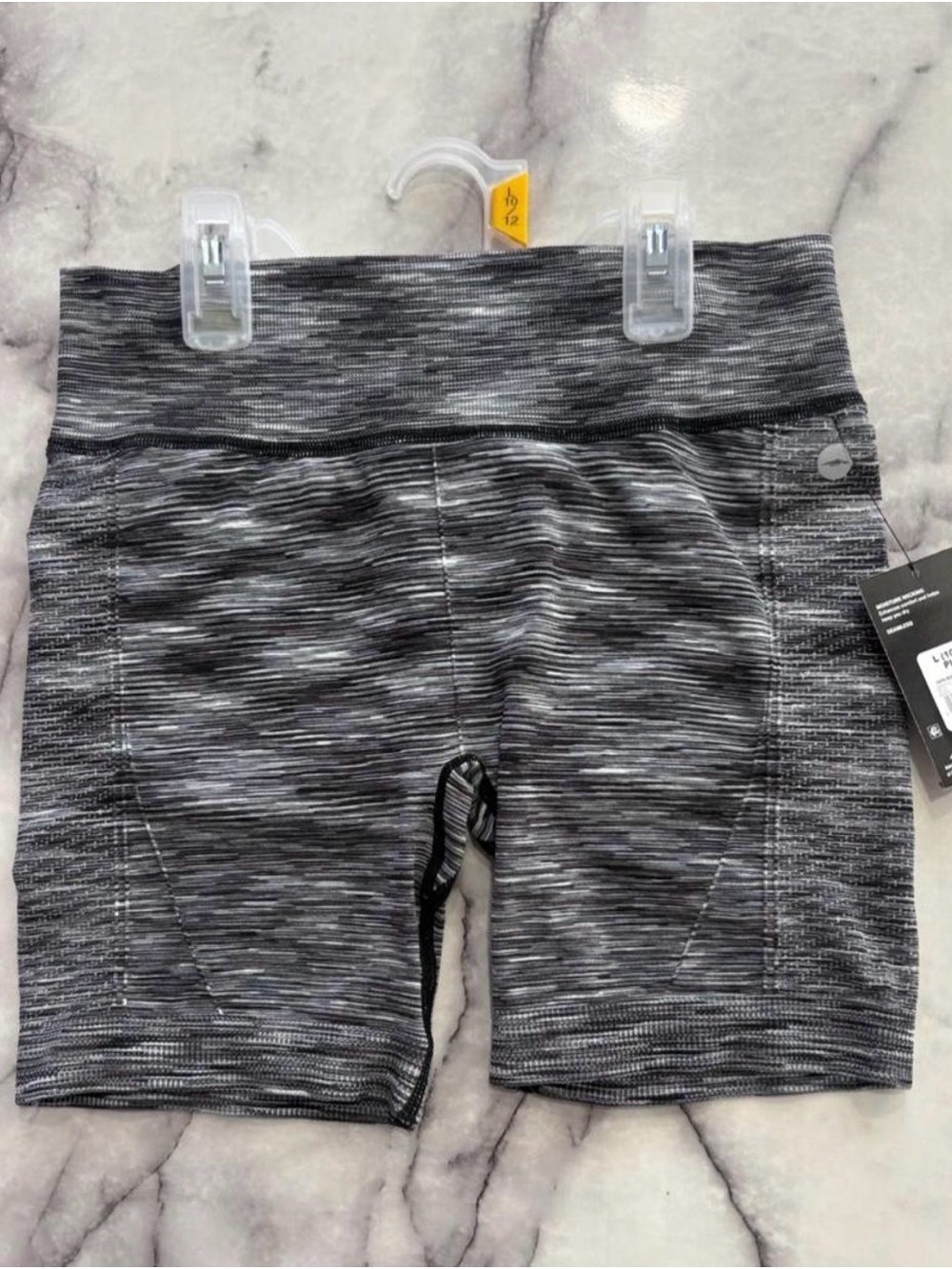 Avia Gray Space-Dye Athletic Shorts